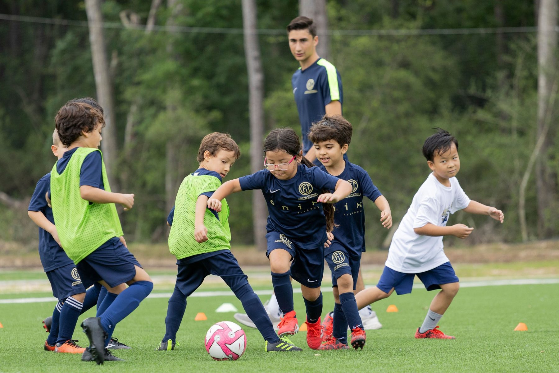 Young GFI players at a free youth clinic